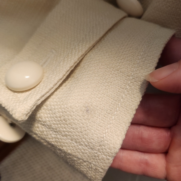 Talbots Cream Woven Tweed Jacket, 10P - Picture 7 of 7